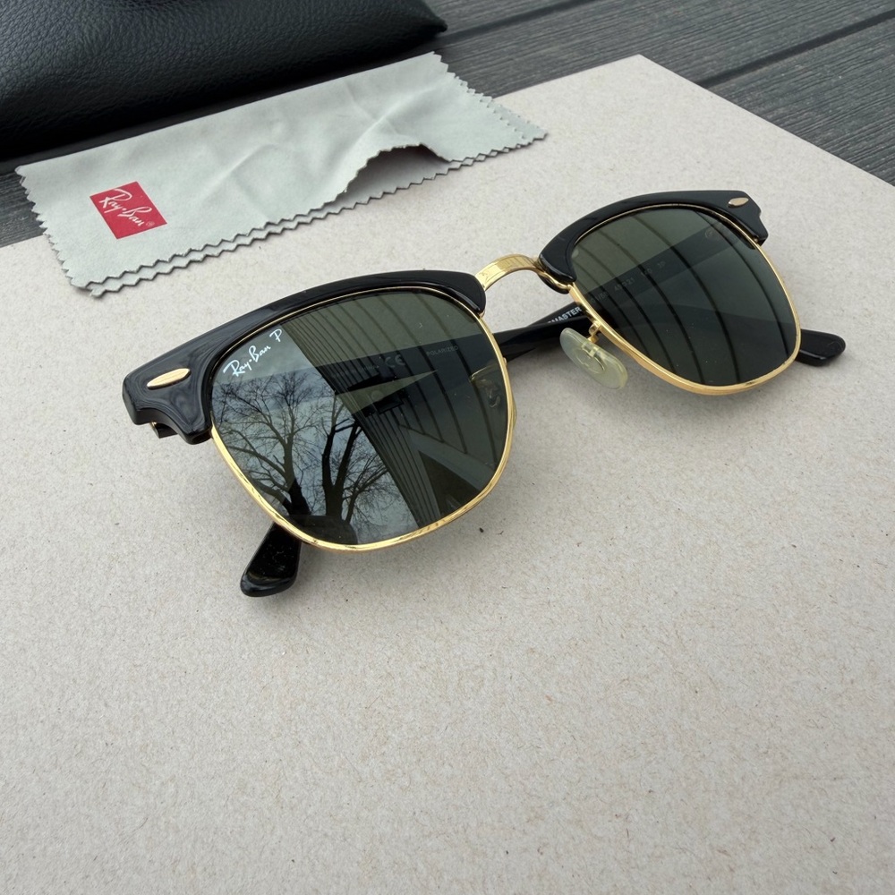 AUTHENTIC Ray-Ban RB3016 Clubmaster 901/58 Polarized (49 mm)